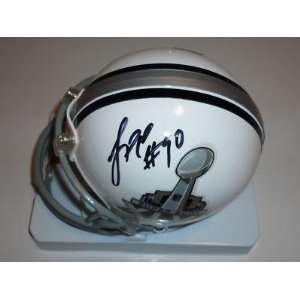  Jason Pierre Paul Autographed Mini Helmet   Superbowl Xlvi 