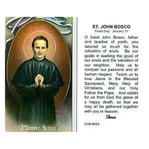  John Bosco Prayer Card