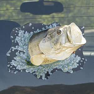    Fathers Day Gifts 3 d Window Shatter Cling   Bass 