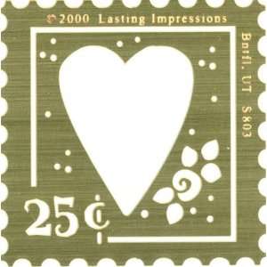  Brass 2.75x6 Embossing Template Stamp