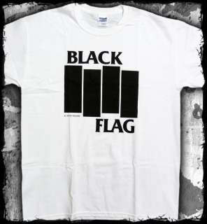 Black Flag   classic Bars Logo   official t shirt  