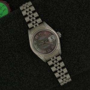 Rolex Lady Datejust S/S Black MOP Dial Old Stock Watch   Never Worn 