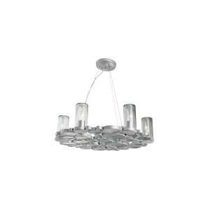   Tier Chandelier in Nevada with Clear Bottle glass