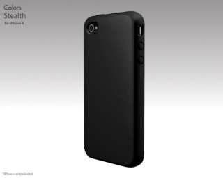 SwitchEasy Colors Case For iPhone 4 4S Stealth Black w Screen Guards 