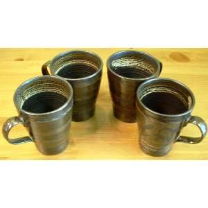  Tea/Coffee Cup Set. Set of 4, Contemporary Japanese Design 