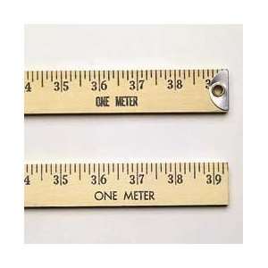  Brass Bound Ends   Meter and Yard Rule   Model 56530 009 