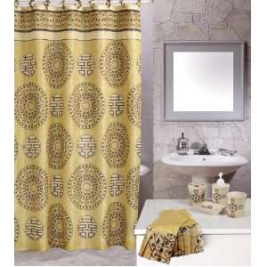  Home Dynamix Total Shower Curtain Bath Set TB03 Asian 