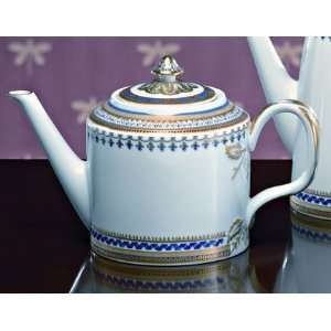  Mottahedeh Chinoise Blue Teapot 40 Oz