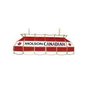  ADG Source Molson Canadian Stained Glass Pool Table Light 