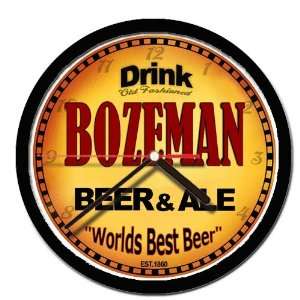  BOZEMAN beer and ale cerveza wall clock 