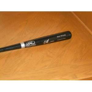Brian McCann Autographed Bat   F S   Autographed MLB Bats