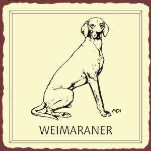    Weimaraner Dog Vintage Metal Animal Retro Tin Sign
