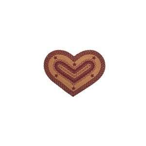   Heart Area/Accent Rug for sale Applique Star Wine