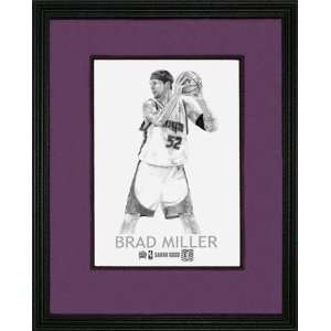  Brad Miller Sacramento Kings 8.5x11 Framed Print Sports 