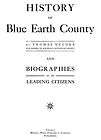 1901 Genealogy & History Blue Earth County Minnesota MN