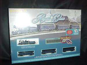 Bachmann N Scale ROYAL BLUE Electric Train Set #24018 RTR 