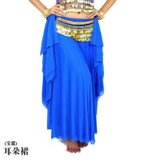 New Belly Dance Costume Silk skirt Dress blue colours  