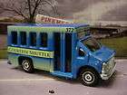matchbox city chevy transport bus blue court esy shuttle loose