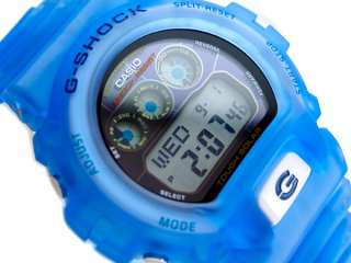 Casio G Shock Tough Solar World Time Alarms Blue jelly Mens Watch G 
