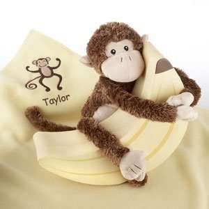  Plush Monkey Magoo and Blankie Too in Keepsake Banana 