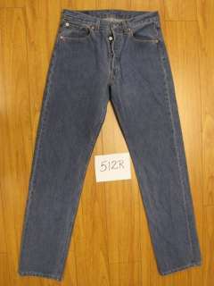 levis blue 501 button fly USA jeans 32x34 512R  