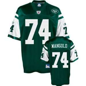  Nick Mangold Green Reebok NFL New York Jets Kids 4 7 