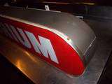 72” “Emporium” Oval Outdoor Lighted Plaza Sign With Raceway Neon 