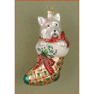  Margaret Cobane Celtic Stocking Dog Ornament