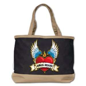  Shoulder Bag Purse (2 Sided) Tan Winged Angel Heart 