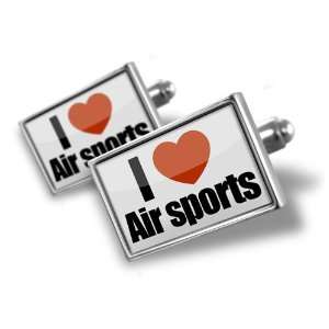  Cufflinks I Love air sports   Hand Made Cuff Links A 