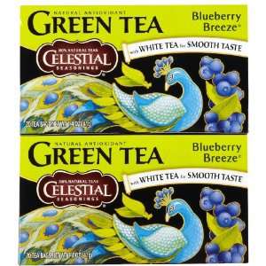 Celestial Seasonings Blueberry Breeze Green Tea Bags, 20 ct, 2 pk
