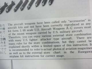 Model Kit vintage HASEGAWA Aircraft WeaponsA NIB Bombs  