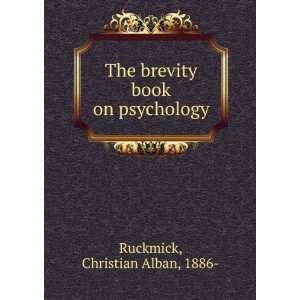  The brevity book on psychology Christian Alban, 1886 