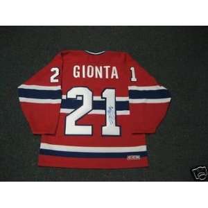 Brian Gionta Signed Jersey   Autographed NHL Jerseys