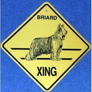  Briard   Xing Sign 