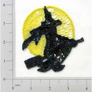  Witch And Moon Sequin Applique Arts, Crafts & Sewing