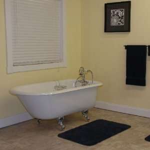  KNIGHT Clawfoot Bathtub with Complete Plumbing Package 