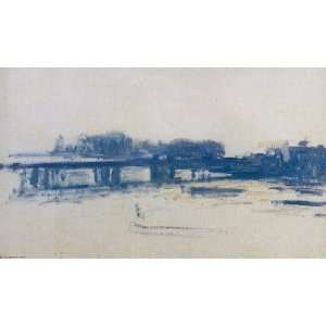   Monet   24 x 14 inches   Charing Cross Bridge (study)