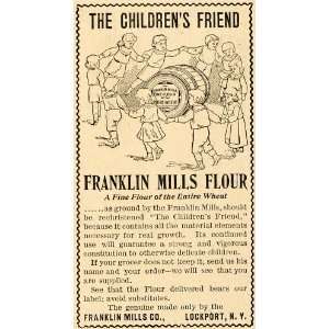   Ad Franklin Mills Wheat Flour Childrens Friend   Original Print Ad