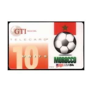   Phone Card 10u World Cup Soccer (1994) Morocco 