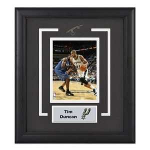 Tim Duncan San Antonio Spurs Framed 6x8 Photograph with Facsimile 
