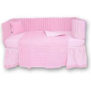  Tadpole Basics Pink Crib Bedding   Seven Piece Set Baby