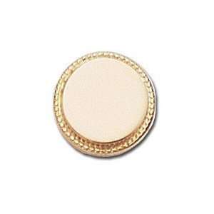  Btt 159 Tie Tac   Round Tack With Beaded Border   Gold