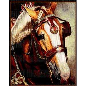  Belgian Draft Show Horse Tapestry Throw 50 x 70 Sports 