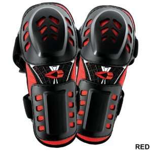 EVS OPTION YOUTH MX OFFROAD ELBOW GUARDS RED YOUTH 90   115 LBS. / 4 