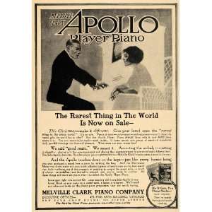  1912 Ad Melville Clark Apollo Player Piano Christmas 