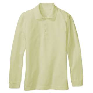 Boy Girl School Uniform Long Sleeve Shirt Yellow  
