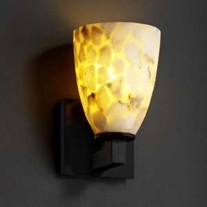  Alabaster Rocks Modular One Light Wall Sconce Metal Finish Brushed 