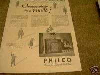 1945 Antique Philco Radio Post War America Buys Ad  