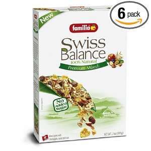 Familia 100% Natural Swiss Muesli Cereal, 21 Ounce Boxes (Pack of 6)